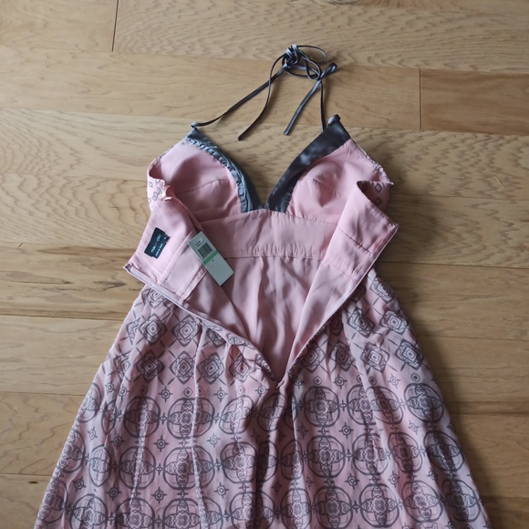 NWT Max and Cleo Pink Midi Halter Dress - Picture 4 of 10